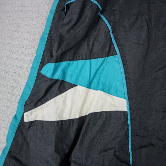 RARE Vintage Nike 1990s teal big swoosh wind breaker Made in USA Windbreaker - Picture 6 of 8